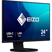 EIZO FlexScan EV2490-BK 24" Moniteur Noir, HDMI, DisplayPort, 3x USB-A 3.2 (5 Gbit/s), USB-B, 2x USB-C