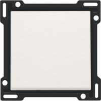 Niko Kit de finition pour interrupteur simple, Plaque centrale Blanc/Noir