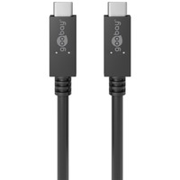 goobay Câble de charge et de synchronisation USB-C PD 100W Noir, 0,5 mètre