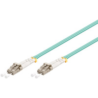 goobay Câble fibre optique LC-LC multimode (OM3) Bleu Azur, 1 mètre