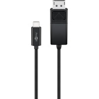goobay USB-C > DisplayPort, Câble Noir, 1,2 mètres