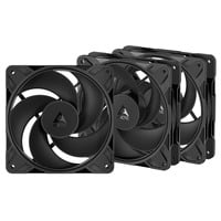 ARCTIC P12 Pro Reverse ventilateurs de boîtier Noir, 3 pièces, 120 x 120 x 27 mm, PWM, 3 pièces, 120 x 120 x 27 mm, PWM