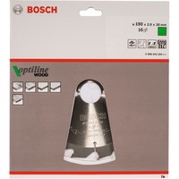 Bosch 2 608 641 184 lame de scie circulaire 19 cm 1 pièce(s) Bois, 19 cm, 3 cm, 1,3 mm, 2 mm, Biseau supérieur alterné