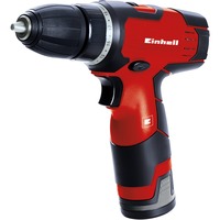 Einhell TH-CD 12-2 Li Sans clé 1 kg Noir, Rouge, Perceuse/visseuse Rouge/Noir, Perceuse à poignée pistolet, Sans clé, 1 cm, 350 tr/min, 1300 tr/min, 24 N·m