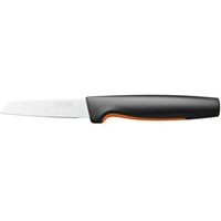 Fiskars Forme fonctionnelle Couteau à éplucher, droit Noir/en acier inoxydable