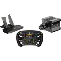 MOZA R12 V2 + FSR 2+ SR-P, Volant Noir, Base, volant et pédales
