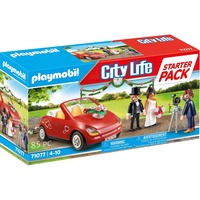 PLAYMOBIL City Life - Starterpack Couple de mariés avec photographe et voiture, Jouets de construction 71077