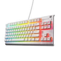 SteelSeries Apex 3 TKL RGB clavier gaming Blanc, Layout US (QWERTY), SteelSeries Whisper-Quiet, 80% (TKL)