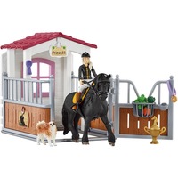 Schleich Horse Club - Ecurie avec Tori et Princesse, Figurine 42437