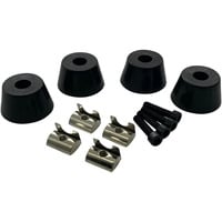 Trak Racer 4 patins en caoutchouc pour protéger le sol, Pied de support Noir