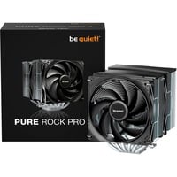 be quiet! Pure Rock Pro 3 Refroidisseur CPU Noir, socket Intel et AMD, Refroidisseur d'air, 12 cm, 2000 tr/min, 101,2 m³/h, Argent