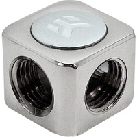 EKWB EK-AF Séparateur en T 3F G1/4 - Nickel, Distributeur Argent