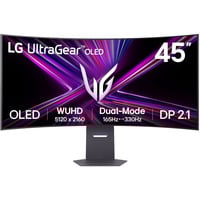 LG UltraGear OLED 45GX950A-B 44.5" 4K UHD Moniteur UltraWide gaming  Gris foncé, 2x HDMI, DisplayPort, 2x USB-A, USB-C, 165 Hz / 330 Hz