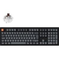 Keychron K10 Max, clavier Noir/gris, Layout BE, Keychron Super Brown, LED RGB, Hot-swappable, Bluetooth, 2.4GHz