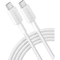 Anker 322 USB-C Braided, Câble Blanc, USB-C, USB 2.0, 60 W, 1,8 m