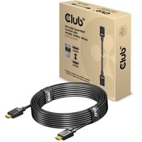 Club 3D Ultra High Speed HDMI Certified, Câble Noir, 5 mètres, 4K 120Hz, 8K 60Hz