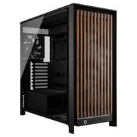 Corsair FRAME 5000D WOOD RS boîtier midi tower Noir/bois | 3x USB-C | Window
