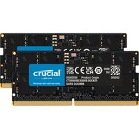 Crucial 64 Go DDR5-5600 Kit, Mémoire vive Noir, CT2K32G56C46S5