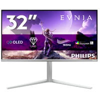 Philips 31.5" 4K Ultra HD Moniteur gaming Blanc, 1x DisplayPort, 2x HDMI, 2x USB-C, 2x USB-A, 165 Hz