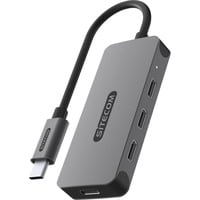 Sitecom USB-C vers 4x USB-C 10 Gbps Hub, Hub USB Gris