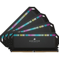Corsair 64 Go DDR5-6600 Quad-Kit, Mémoire vive Noir, CMT64GX5M4B6600C32, Dominator Platinum RGB, XMP