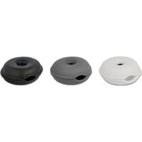 DeLOCK 18334 accessoire pour casque /oreillettes, Bundle Caoutchouc thermoplastique (TPR), Noir, Gris, Blanc
