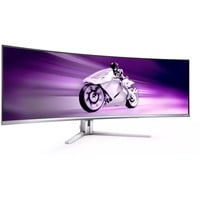 Philips Evnia 49M2C8900 QD-OLED 48.9" Moniteur UltraWide gaming incurvé Blanc, 1x DisplayPort, 2x HDMI, 1x USB-C, 4x USB-A, 240 Hz