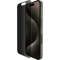 Belkin SCREENFORCE TemperedGlass Privacy for iPhone 15 Pro, Filtre de confidentialité 