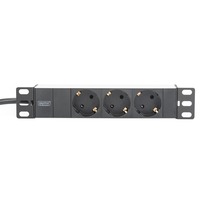 Digitus DN-95411 Noir/en aluminium, 3x prises