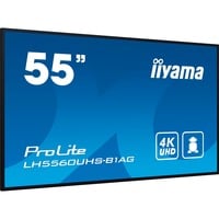 iiyama ProLite LH5560UHS-B1AG, Affichage public Noir (Mat), HDMI, WiFi, USB, Audio, Android