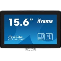 iiyama ProLite OTF1616MC-B1 15.6" Moniteur tactile Noir, 1x DisplayPort, 1x HDMI, 1x VGA, 1x RJ-45