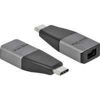DeLOCK USB-C 3.1 Gen 1 (mâle) > Mini DisplayPort 4K 60 Hz, Adaptateur Gris/Noir