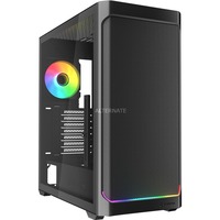 Sharkoon AK4W RGB Strip boîtier midi tower Noir | 2x USB-A | 1x USB-C | RGB | Window