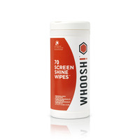 Whoosh! Screen Shine, Lingettes nettoyantes Blanc/Orange, 70 pièces
