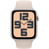 Apple Watch SE (2023), Smartwatch Étoile polaire, 44 mm, bracelet sport (M/L), aluminium