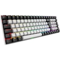 Sharkoon SKILLER SGK50 S2, clavier gaming Blanc, Layout BE, Gateron Brown, LED RGB, Hot-swappable