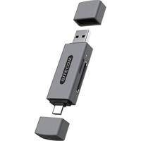 Sitecom Lecteur de cartes USB-A + USB-C (104 Mo/s) Gris