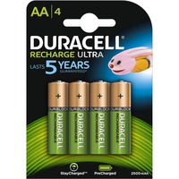 Duracell Piles rechargeables Recharge Ultra AA, Batterie 4 pièces