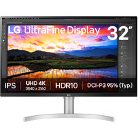 LG 31.5" 4K UHD Moniteur Blanc