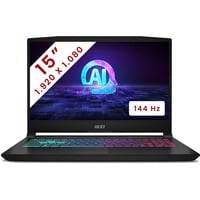MSI Katana A15 AI B8VF-300BE 15.6" PC portable gaming Noir | Ryzen 7 8845HS | RTX 4060 | 16 Go | 512 Go SSD | 144Hz