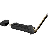 ASUS USB-AX56 WLAN 1775 Mbit/s, Adaptateur WLAN Noir/Or, Sans fil, USB, WLAN, 1775 Mbit/s, Noir, Or
