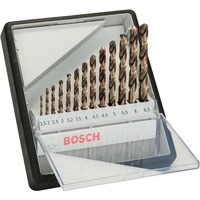 Bosch Coffrets de forets à métaux rectifiés HSS-Co (cobalt), Jeu de mèches de perceuse Perceuse, Ensemble de forets, Métal, 135°, 13 pièce(s), 124 x 107 x 23 mm