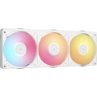 Corsair iCUE LINK RX360 II ventilateurs de boîtier RGB  Blanc, 3 pièces, 360 x 129 x 26 mm