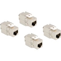 DeLOCK RJ45 jack > LSA Cat.6A STP, Module de Keystone 4 pièces