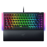 Razer BlackWidow V4 75%, clavier gaming Noir, Layout États-Unis, Razer certified Mechanical Orange Switches