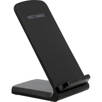 Just in Case Wireless Charger Stand 15 W, Chargeur Noir