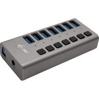 i-tec Concentrateur de charge USB 3.0 7 ports + adaptateur d'alimentation, Hub USB