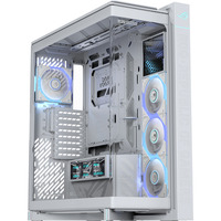 ASUS ROG Cronox GR801 CURVE TG ARGB White Edition boîtier big tower Blanc | 4x USB-A | 2x USB-C | RGB | Verre trempé