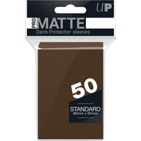 Asmodee PRO-Matte Standard Deck Protector, Étui de protection Marron, 50 pièces