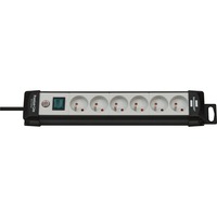 Brennenstuhl Premium-Line multiprise à 6 prises Noir/gris clair, 6x prises